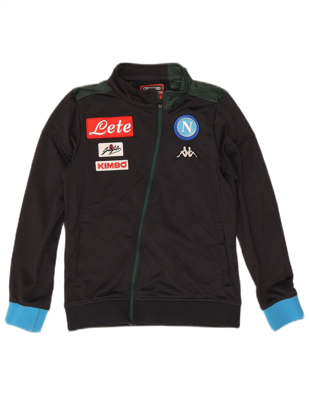 Kappa Gara Graphic Survêtement Top Veste Garçon 9-10 Ans Noir Colorblock