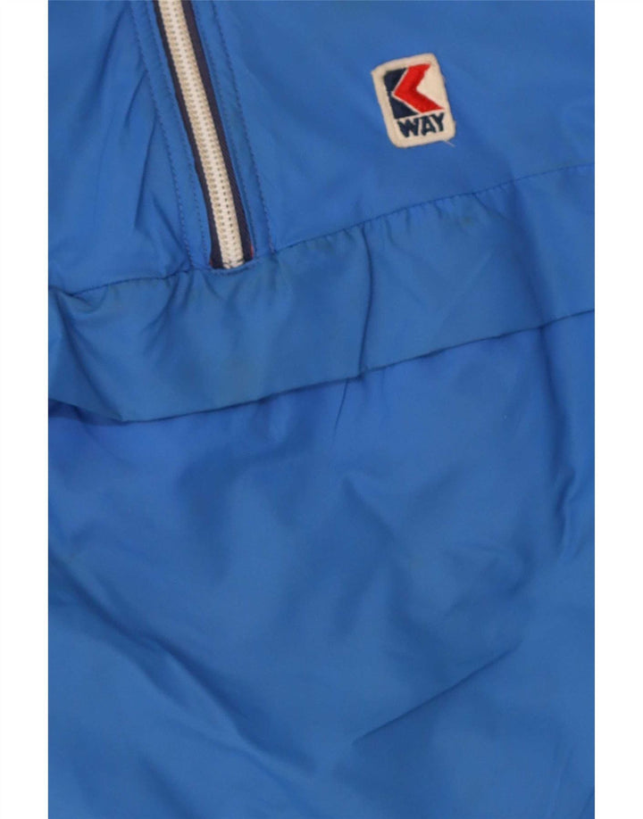 K-Way Veste Anorak à capuche garçon 7-8 ans Bleu Polyamide