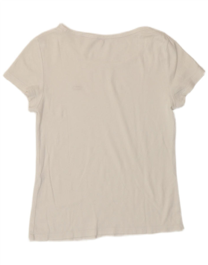 Levi's T-Shirt Femme UK 12 Medium Blanc