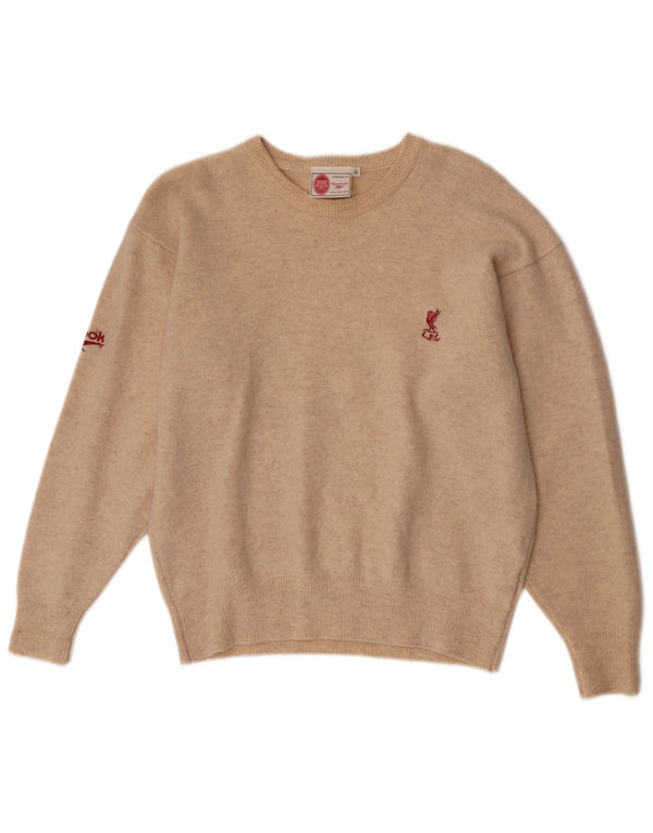 Reebok Pull Liverpool Regular Fit Col Bateau Homme Beige XL