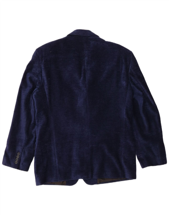 vintage Homme 4 Bouton Blazer Veste UK 40 Grand Bleu Marine