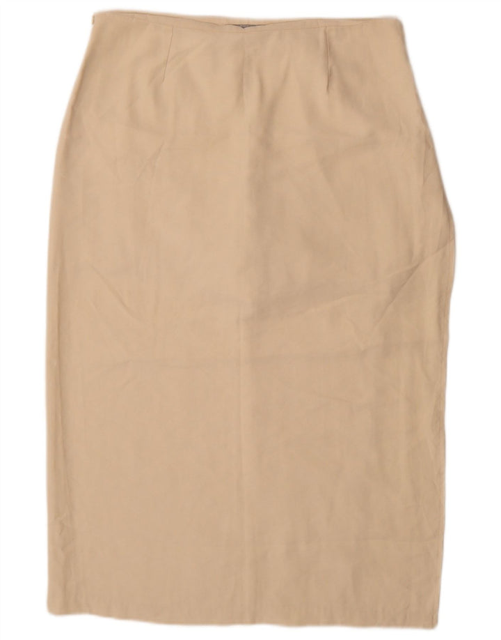 Zara Femme Jupe Crayon Large W34 Beige Viscose