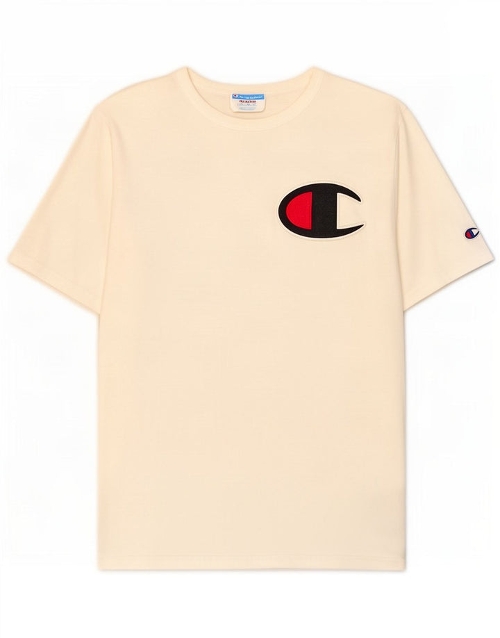 Champion T-Shirt Graphique Homme Blanc Moyen