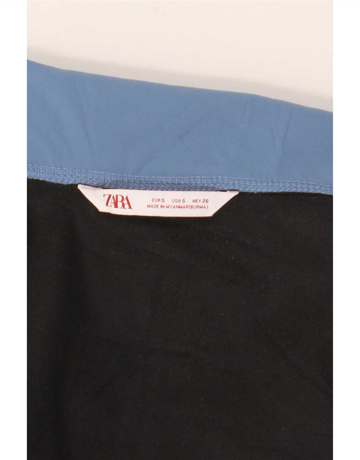 Zara Veste de survêtement surdimensionnée pour femme UK 10 Petit Bleu