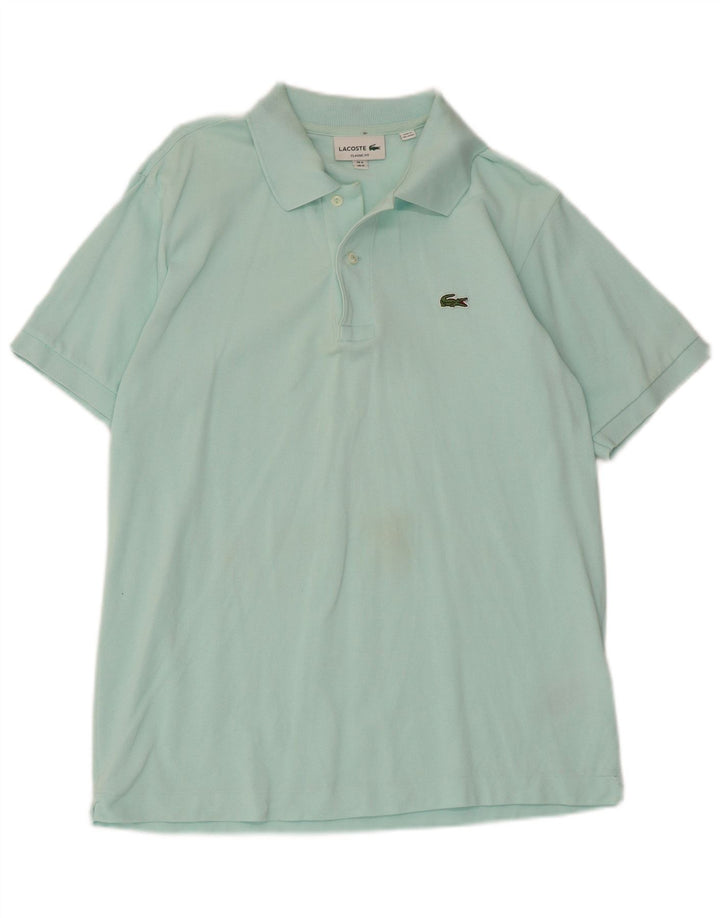 Lacoste Polo coupe classique pour homme taille 4 coton turquoise moyen