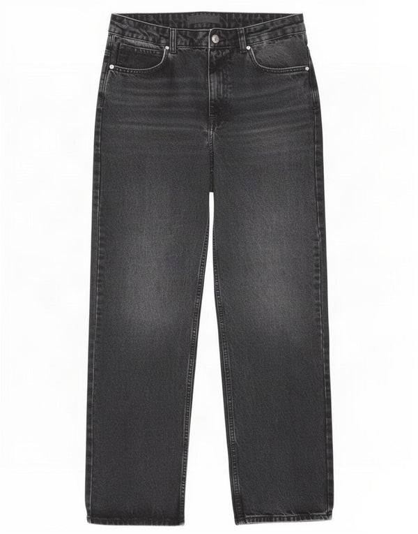 Zara Jean droit femme EU 40 Medium W30 L31 coton noir