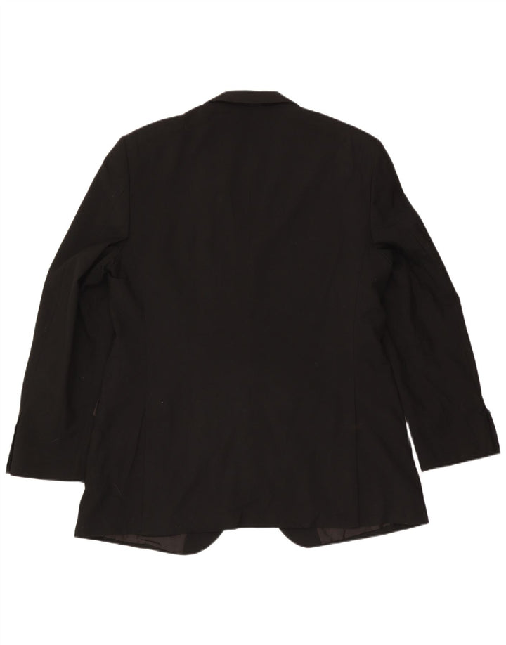 Marks & Spencer Veste blazer à 2 boutons pour homme UK 44 XL Noir Polyester