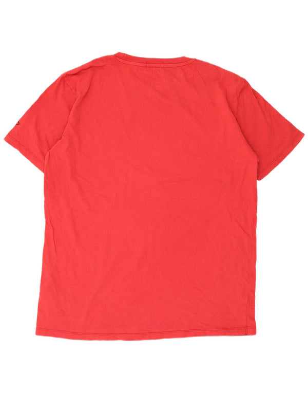 Replay T-Shirt Graphique Homme Top 2XL Rouge Coton