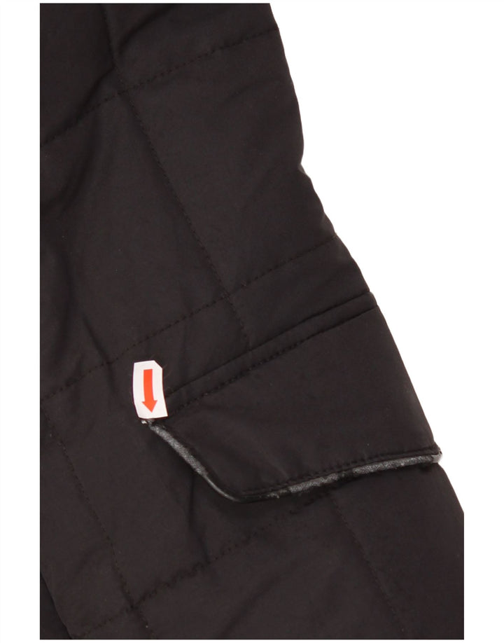 DOUGLAS Mens Padded Jacket UK 42 XL Black Polyester