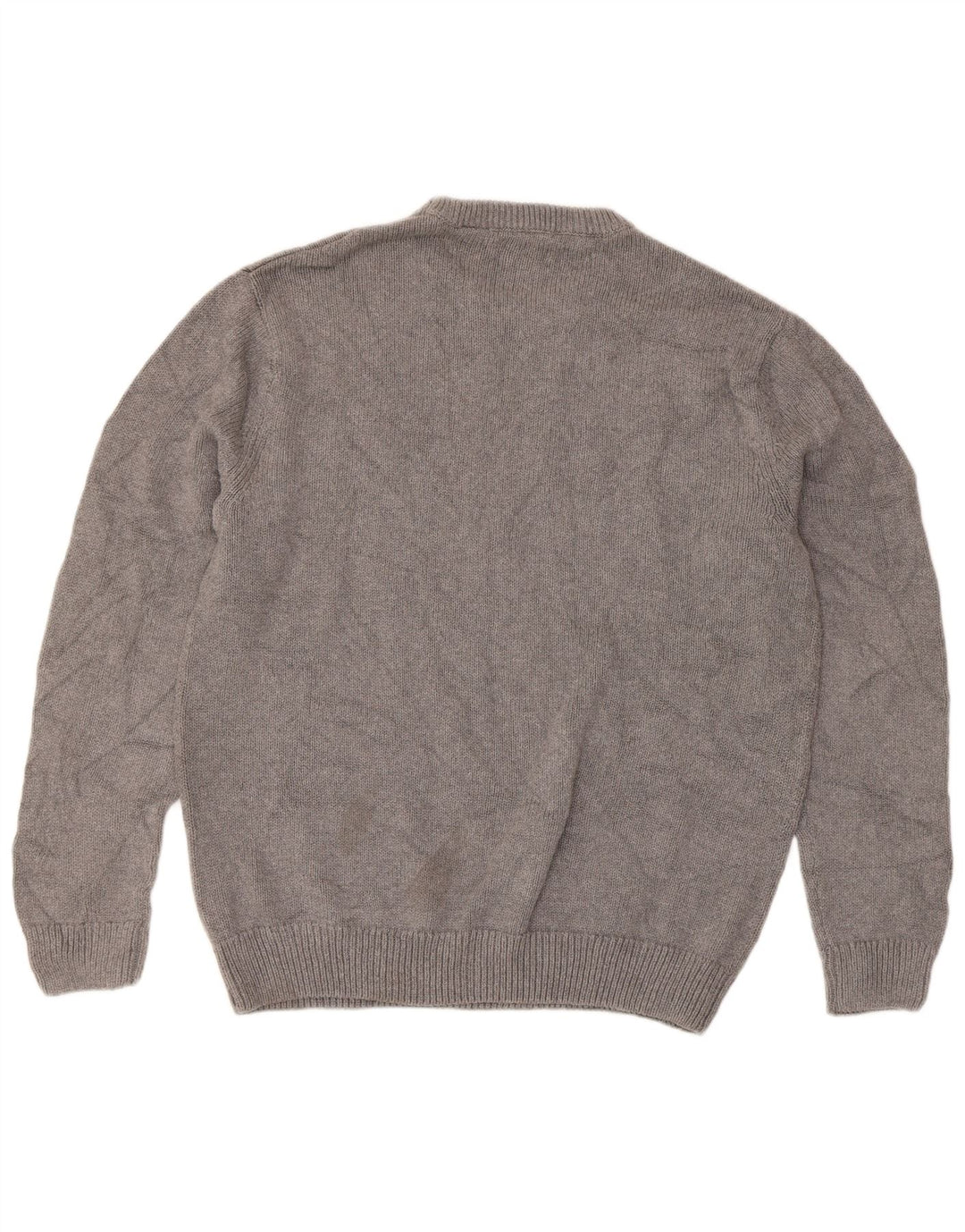 Chaps Pull à col rond coupe classique pour hommes, grand coton gris