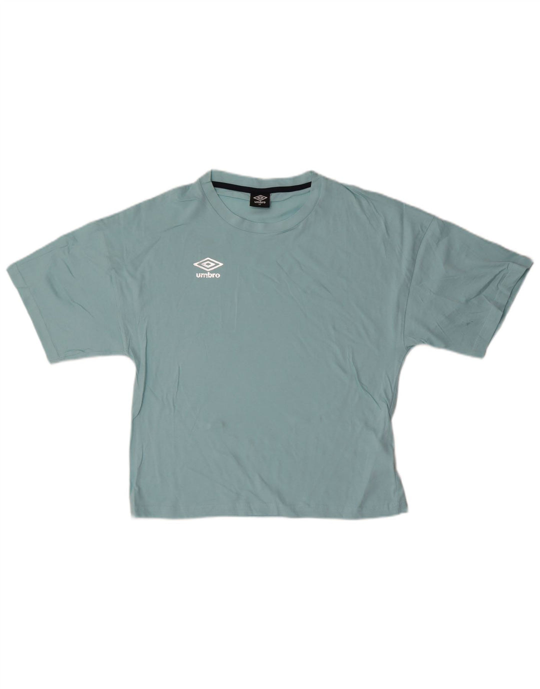 Umbro T-Shirt Femme UK 44 Bleu Moyen Coton