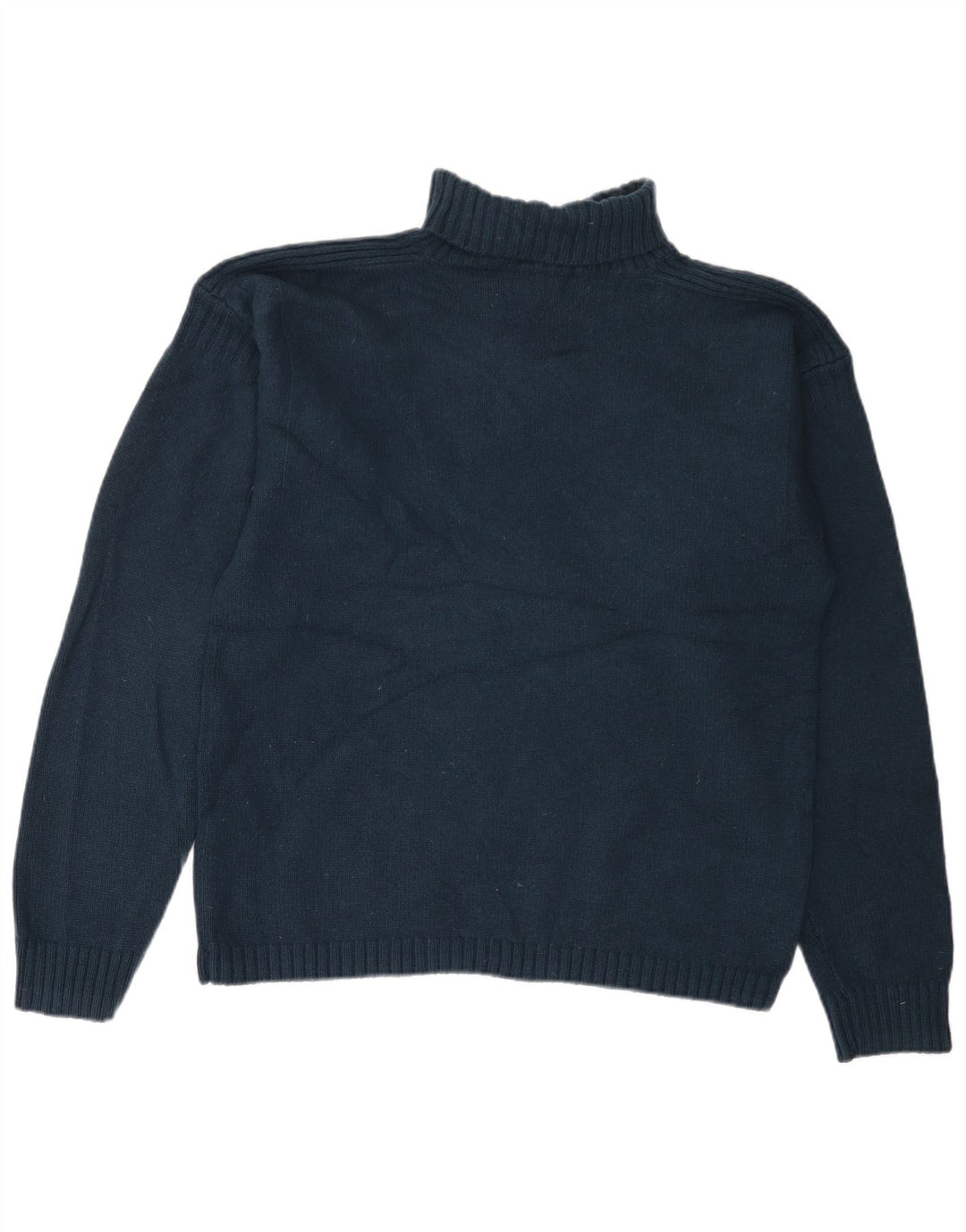 LEVI'S Pull col roulé pour femme UK 18 XL Bleu marine Laine d'agneau