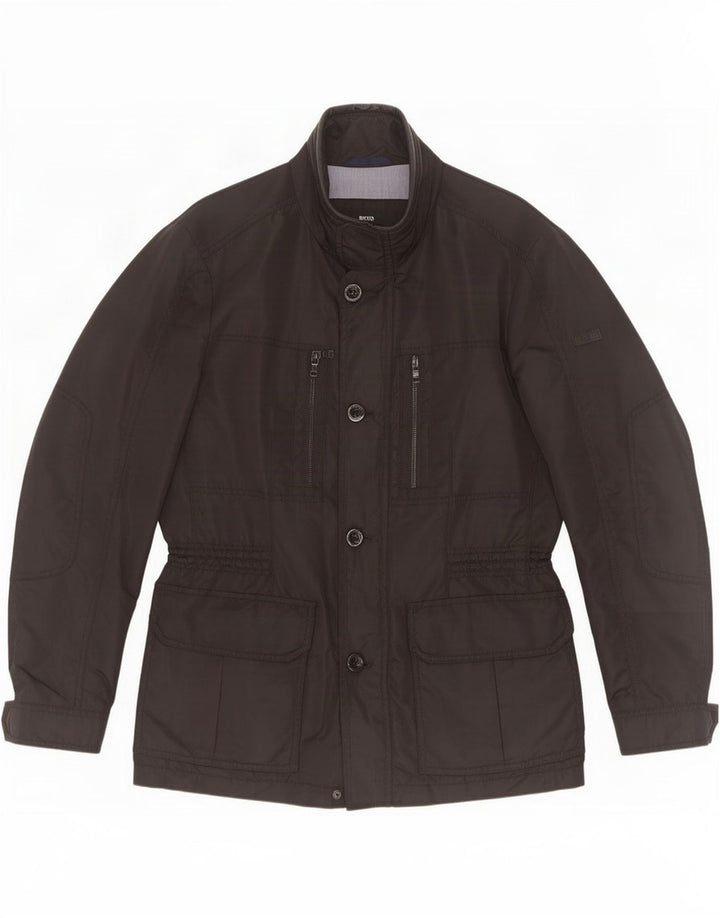 Hugo Boss Veste utilitaire pour hommes EU 50 Large Noir Polyamide