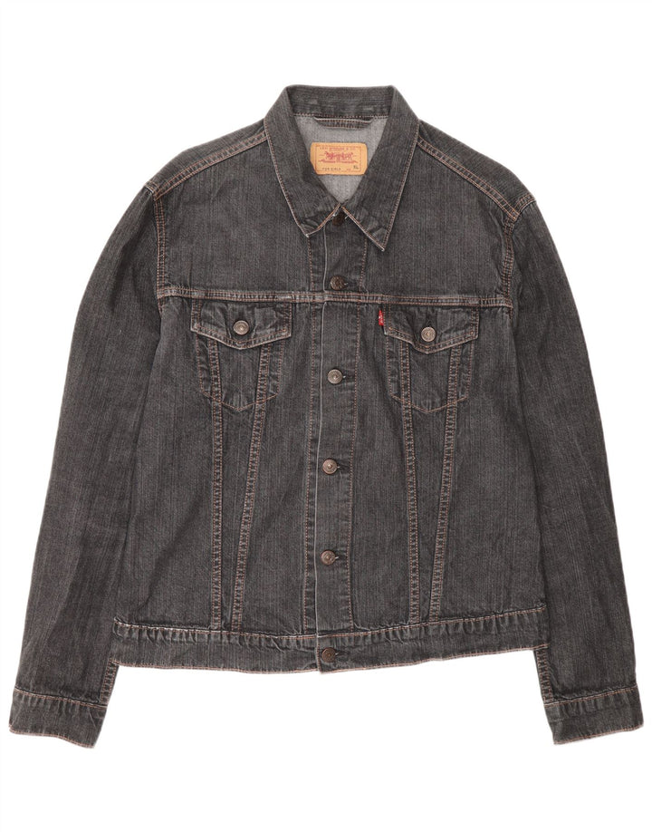 Levi's Veste en jean fille 15-16 ans XL Gris Coton
