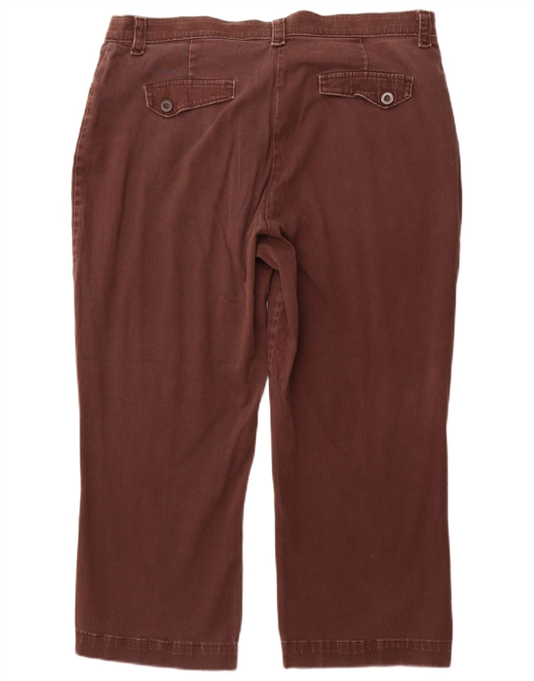 LEE Pantalon court droit pour femme US 18 2XL W36 L24 Coton marron