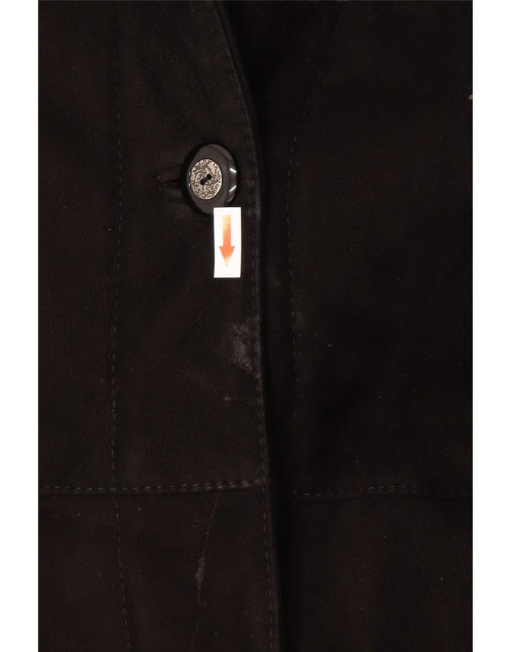 Robrik Manteau cape en peau de mouton pour femme IT 44 Marron moyen