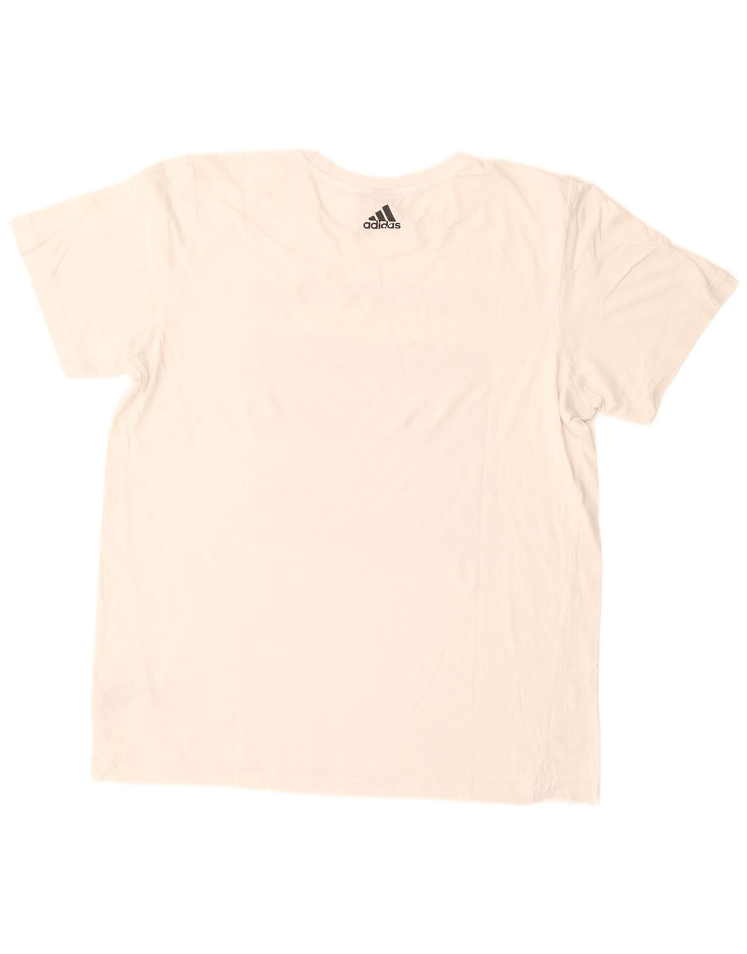 Adidas T-shirt graphique pour hommes, grand, en coton blanc