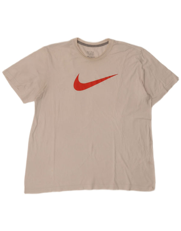 Nike T-shirt graphique coupe standard pour homme 2XL Blanc cassé