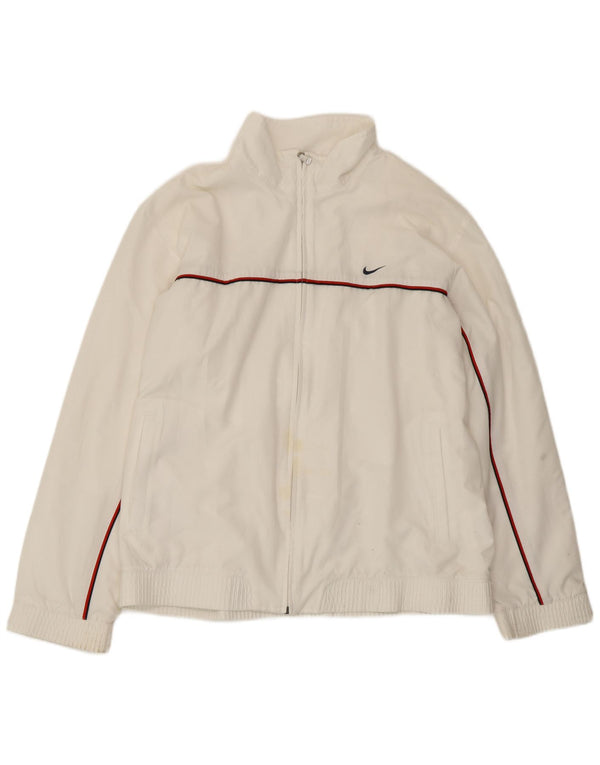 Nike Veste de survêtement pour homme UK 41/43 Large Blanc Polyester