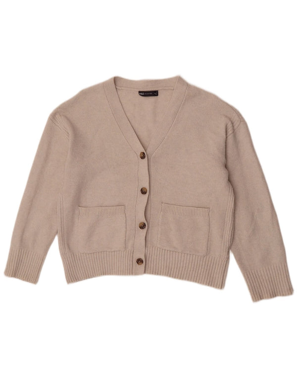 Marks & Spencer Pull cardigan surdimensionné pour femme UK 10 Petit Beige