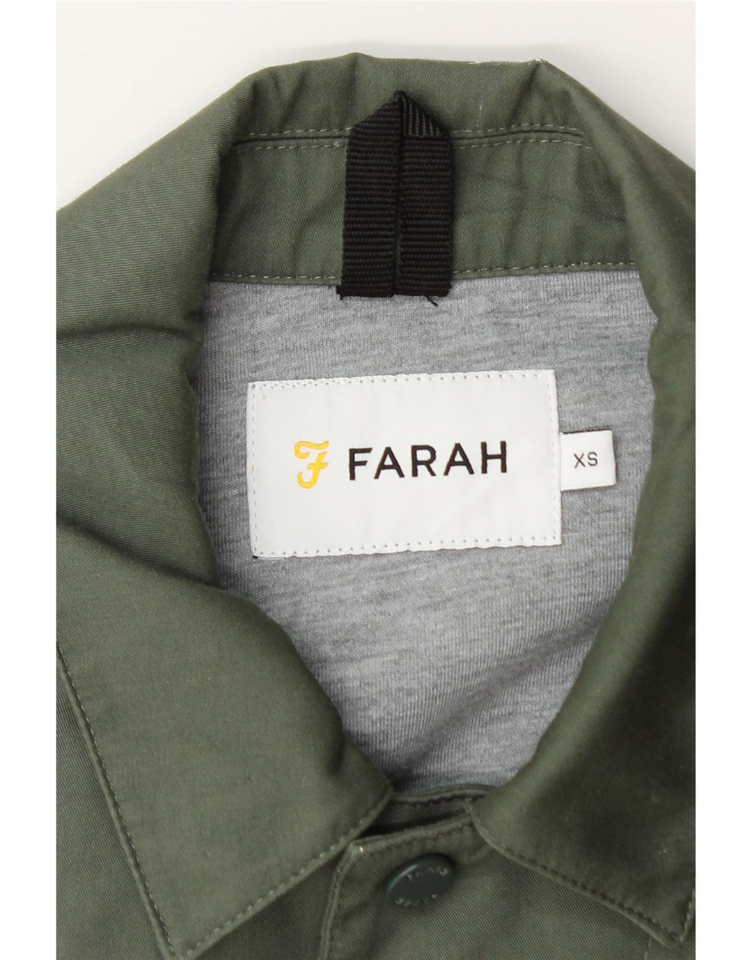 FARAH Veste Bomber Homme UK 34 XS Vert Polyester