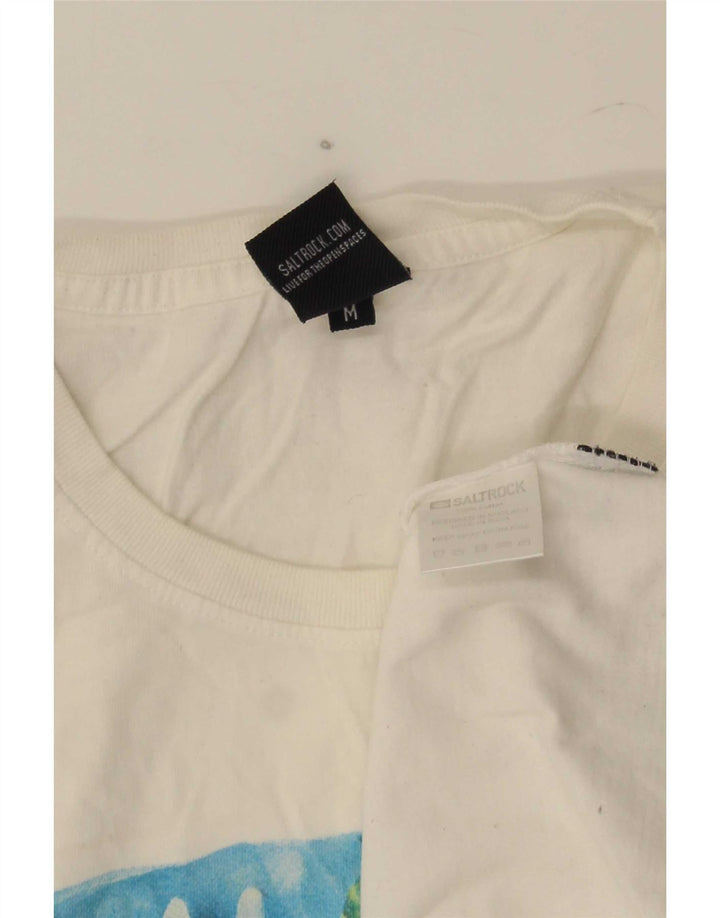 Saltrock T-Shirt Graphique Homme Blanc Moyen Coton
