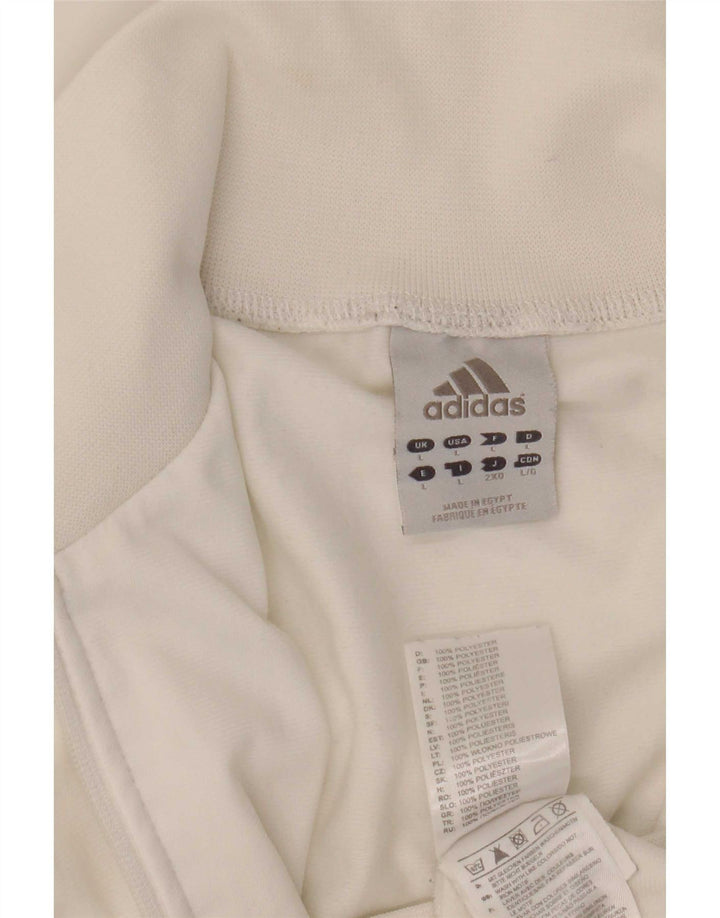 Adidas Veste de survêtement pour homme Grand Blanc Polyester