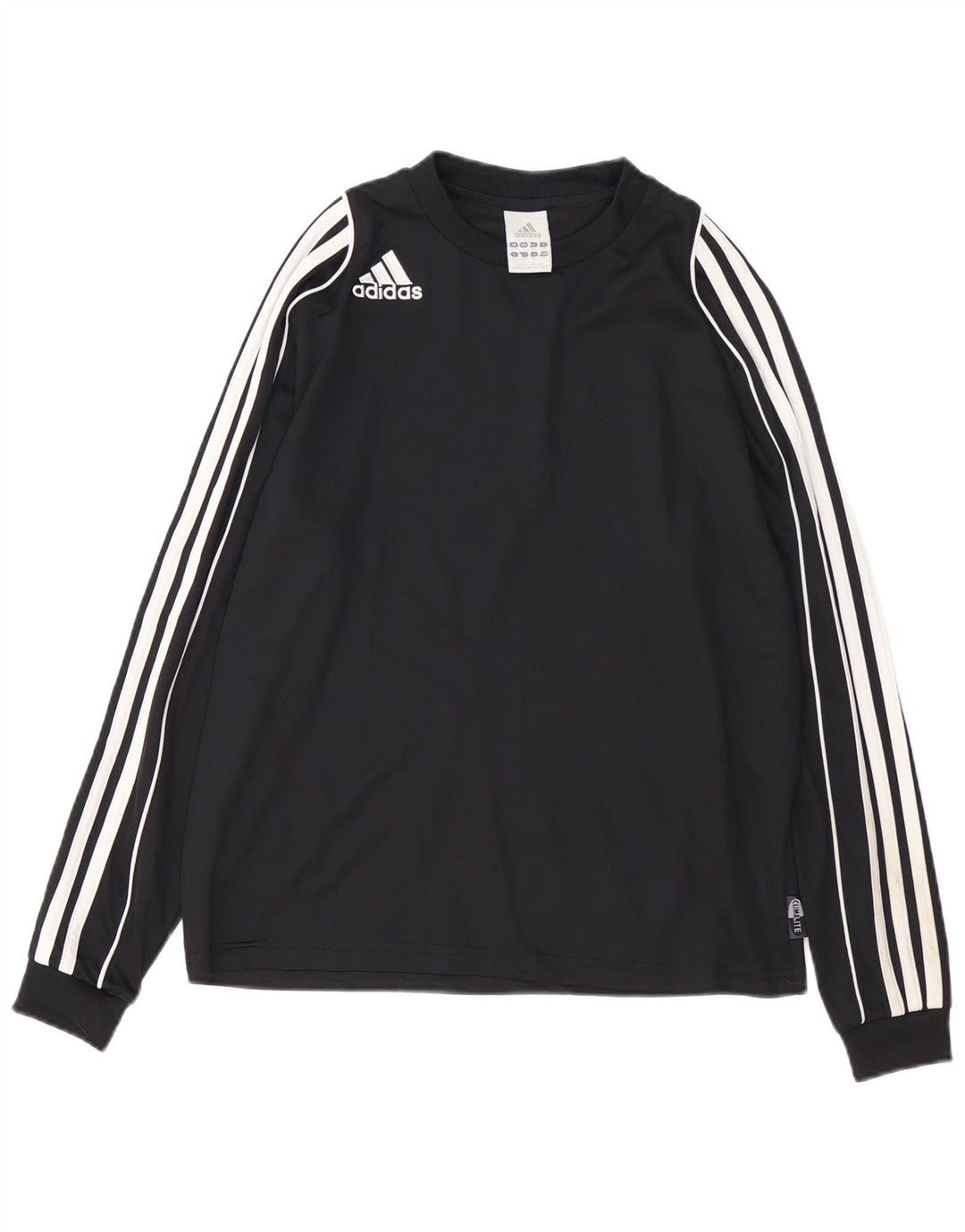 ADIDAS Garçon Climalite Top Manches Longues 13-14 ans Noir Polyester