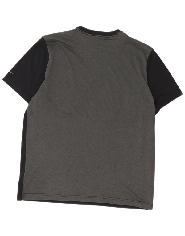 Nike Hommes Dri Fit Graphic T-Shirt Haut Large Noir Colorblock Polyester
