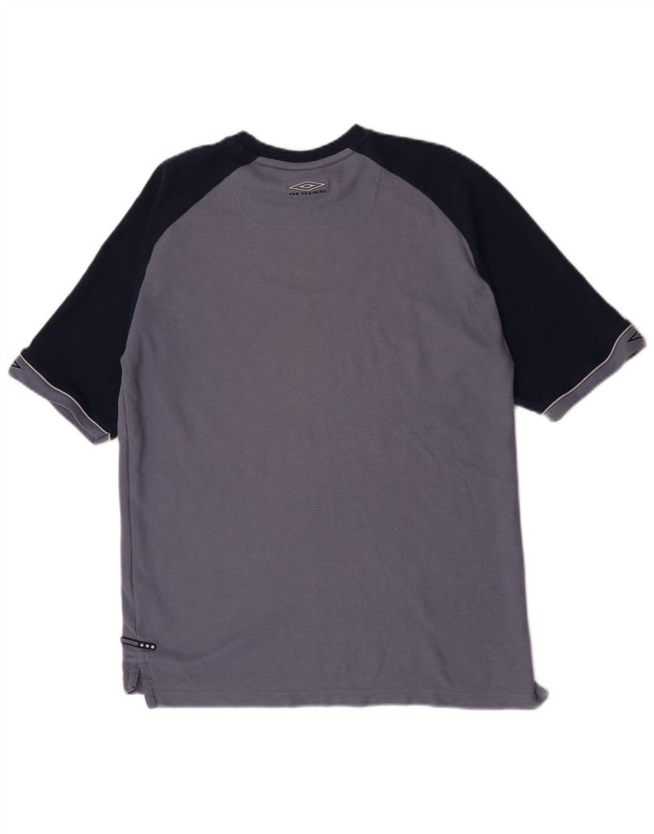 Umbro T-Shirt Homme Haut Large Bleu Colorblock Polyester