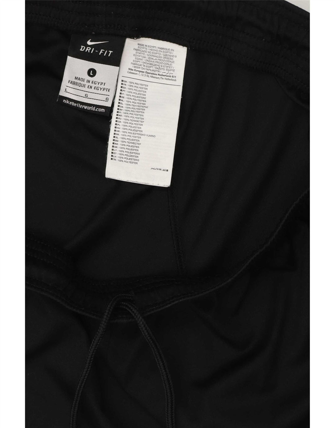 Short de sport Nike Dri Fit pour hommes, grand, noir, polyester