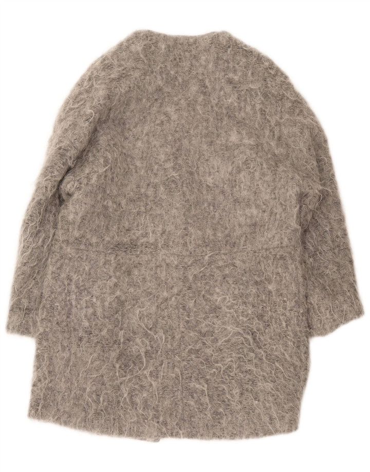 Zara Manteau Femme UK 14 Gris Moyen