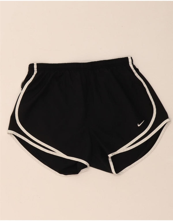 NIKE Short de sport Dri Fit pour femme UK 12 Noir moyen