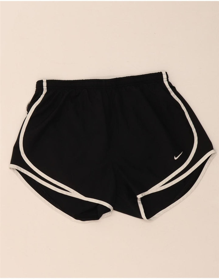 NIKE Short de sport Dri Fit pour femme UK 12 Noir moyen