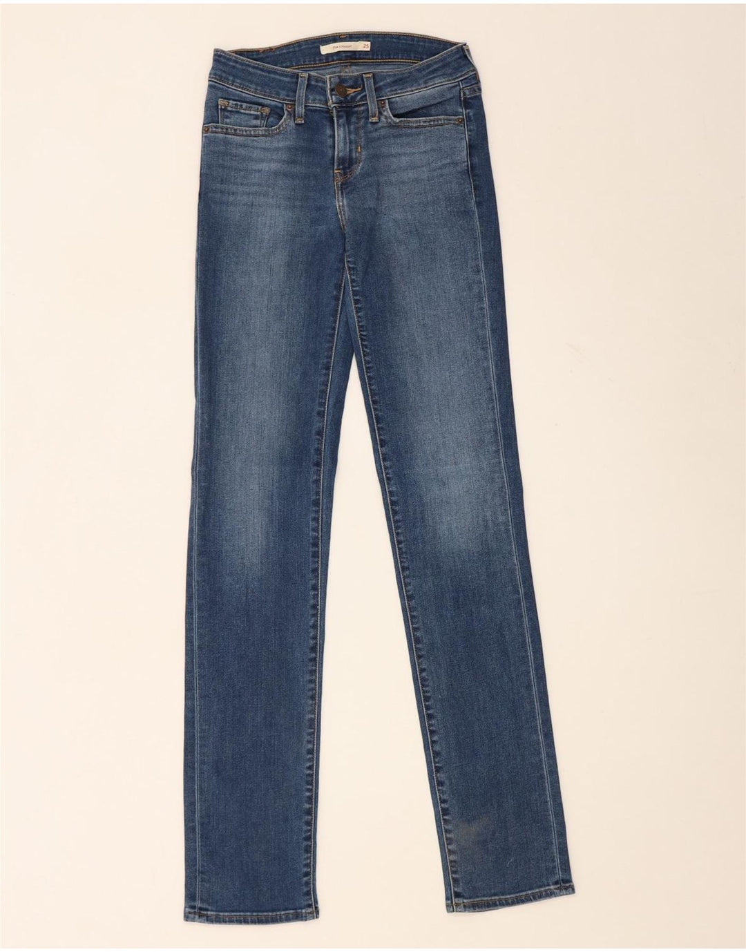 Levi's Jean Droit 714 Femme W25 L34 Bleu Coton