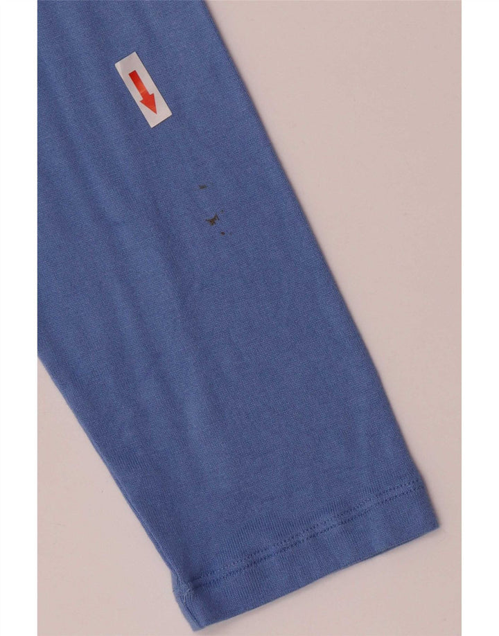 Marks & Spencer Haut à manches longues pour femme UK 16 Large Bleu Viscose