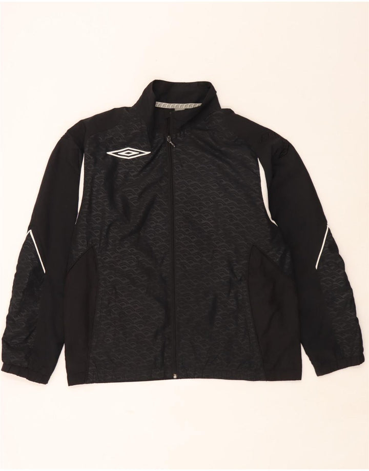 Umbro Veste de Survêtement Homme Large Noir Géométrique Polyester