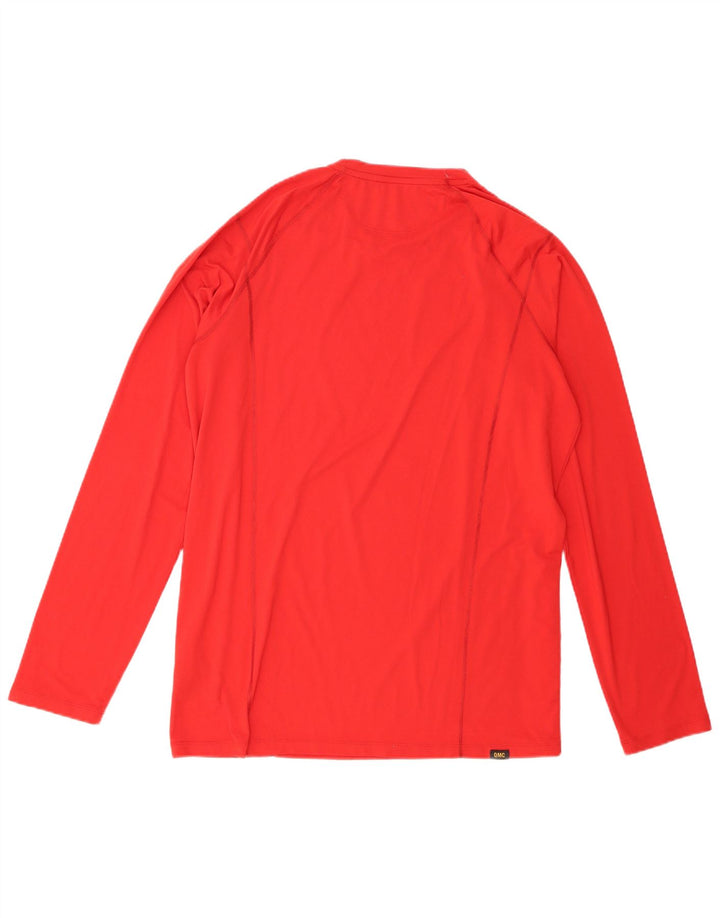 Jack Wolfskin Haut Homme Manches Longues UK 44/46 XL Rouge Polyester