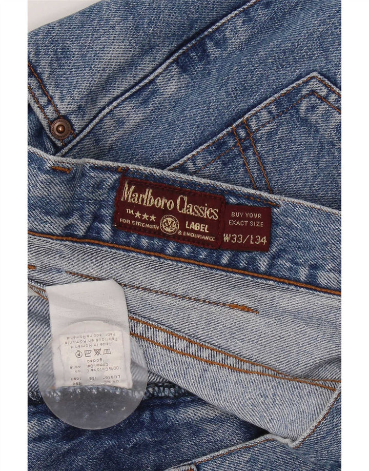 Marlboro Classics Jean droit homme W33 L28 bleu coton