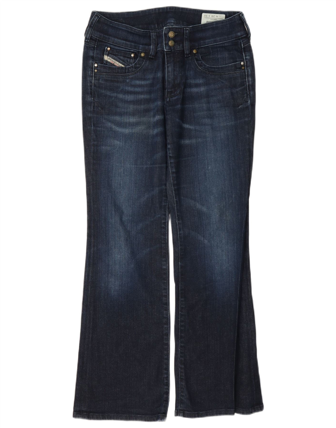 Jean Bootcut Femme Diesel Ronhar W28 L30 Bleu Marine Coton