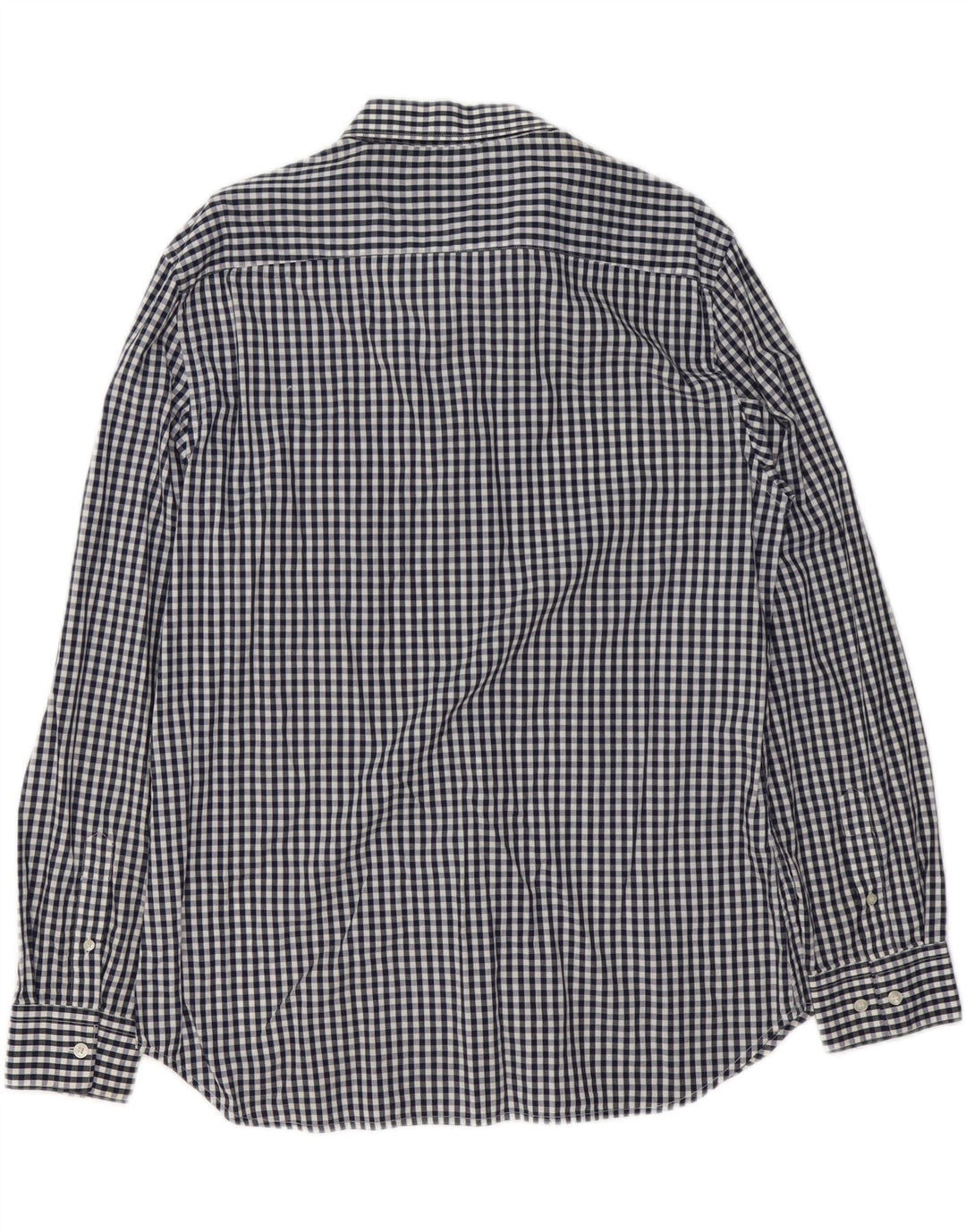 FRENCH CONNECTION Chemise Homme Large Bleu Marine Vichy Coton