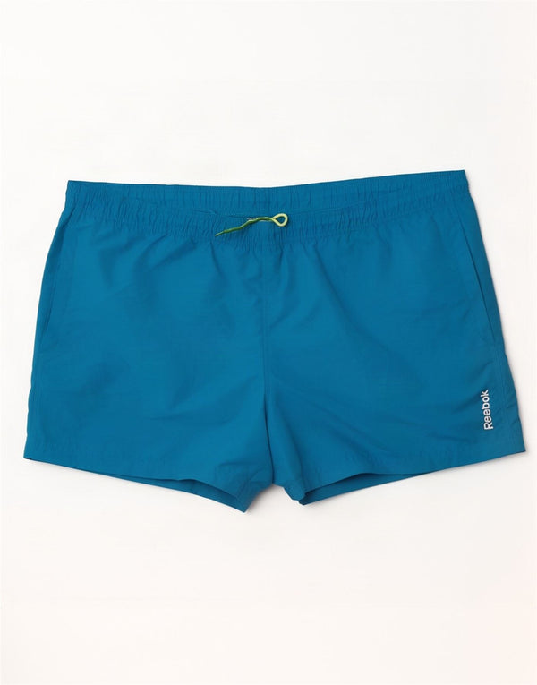 Reebok Short de Sport Homme 2XL Bleu