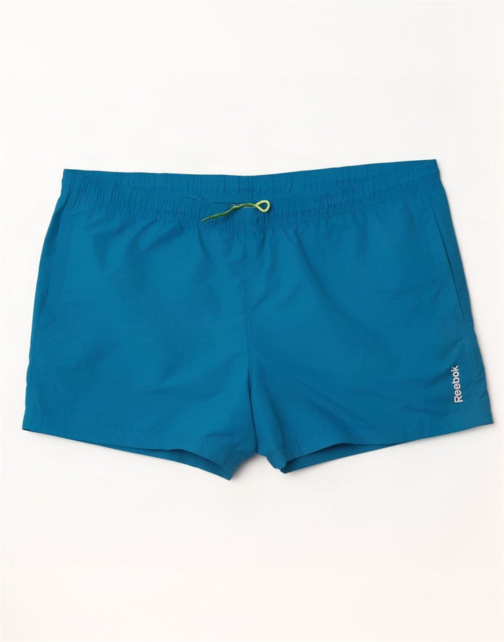 Reebok Short de Sport Homme 2XL Bleu