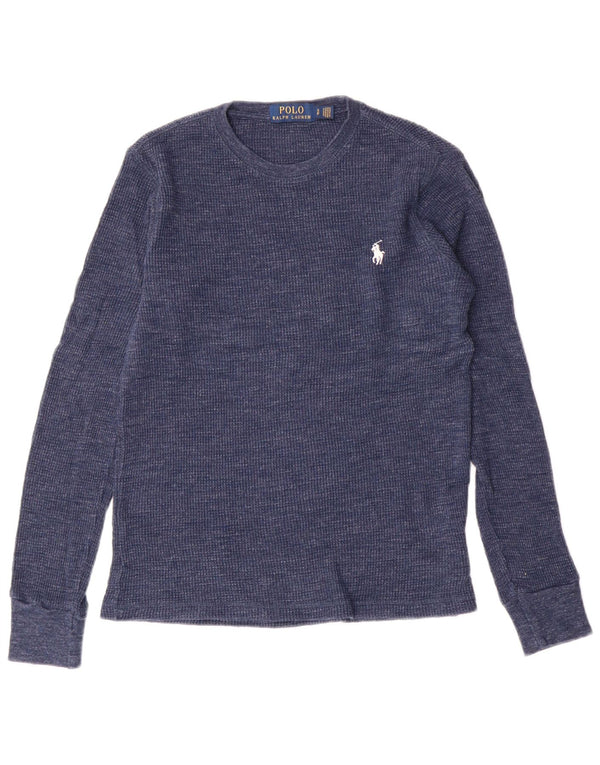 Polo Ralph Lauren Haut à manches longues pour homme en coton bleu marine Small