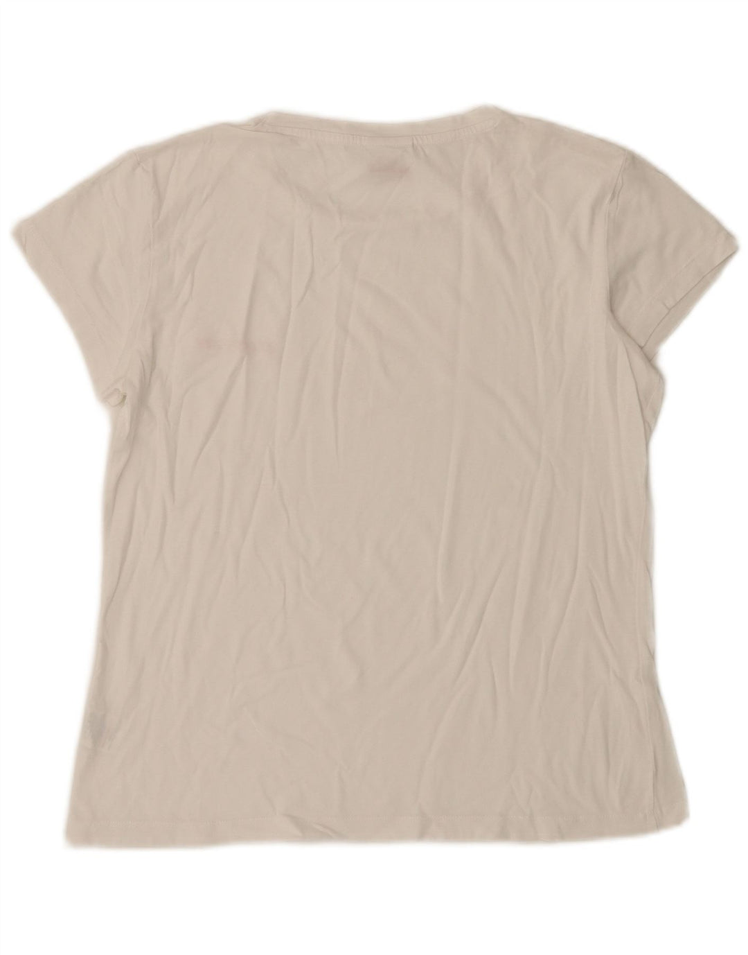 LOTTO T-Shirt Femme Top UK 10 Petit Blanc Coton