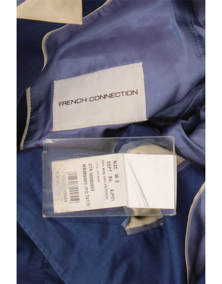 French Connection Veste blazer à 2 boutons et manches 3/4 pour homme UK 36 Small Bleu