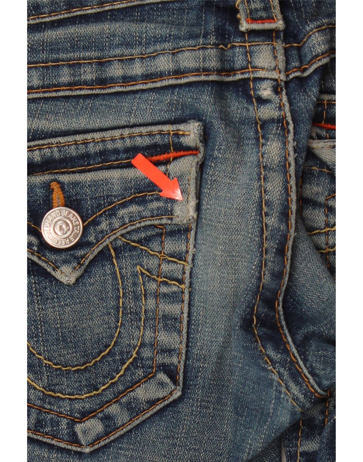 TRUE RELIGION Jean droit femme W24 L32 bleu marine coton