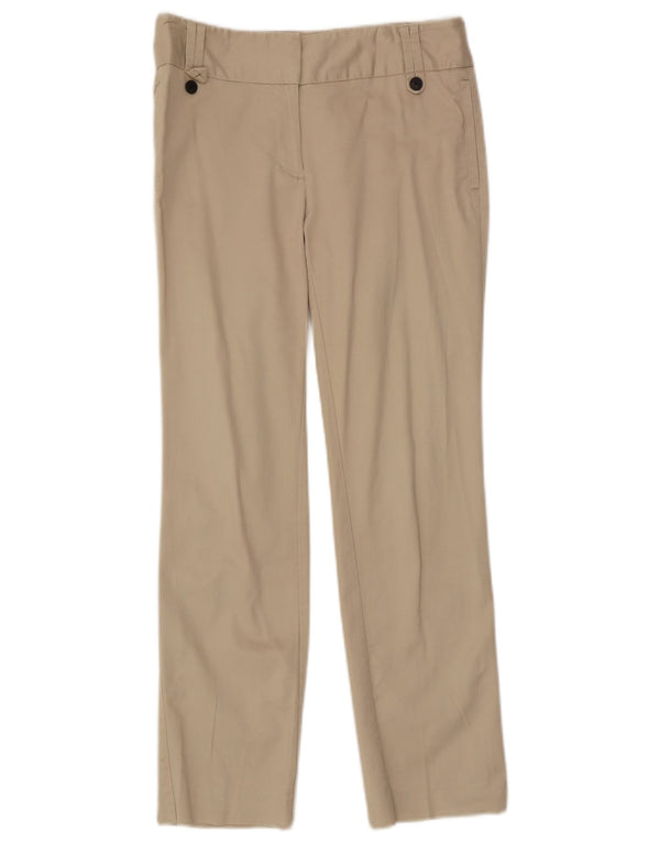 Zara Pantalon Chino Droit Femme EU 36 XS W26 L28 Beige