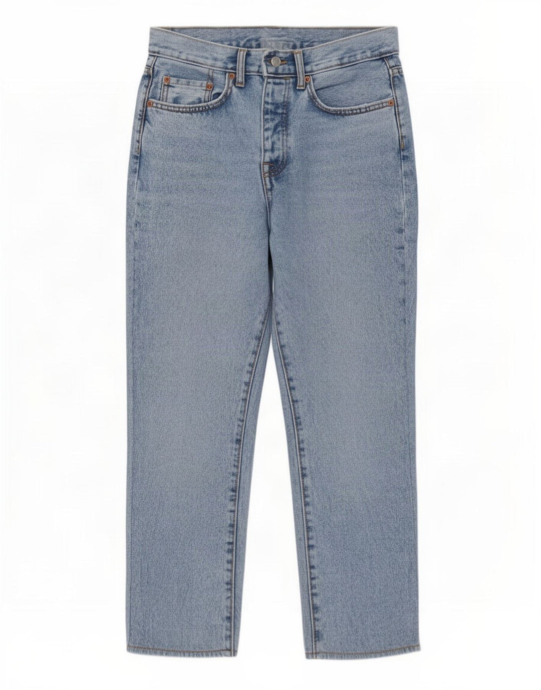 Zara Femme Jean Droit EU 36 XS W29 L25 Bleu