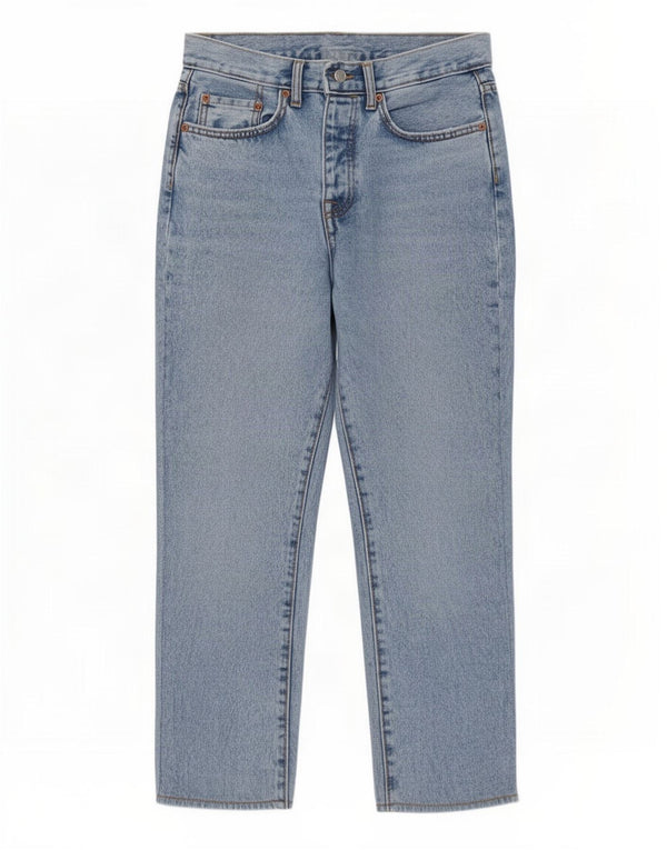 Zara Femme Jean Droit EU 36 XS W29 L25 Bleu